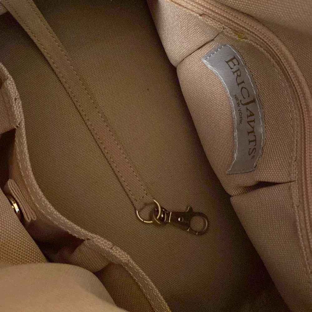 ERIC JAVITS leather and straw summer bag - Picture 5 of 7